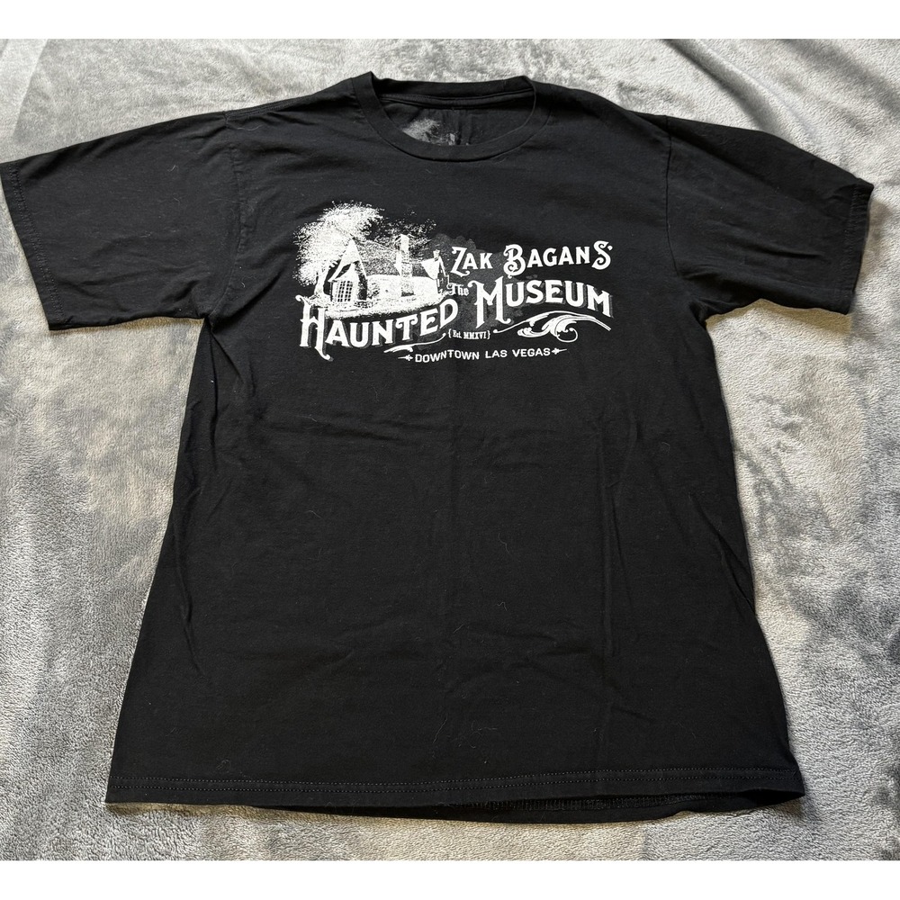 Zak Bagans Haunted‎ Museum Shirt Mens Small Black Made in USA Las Vegas Graphic